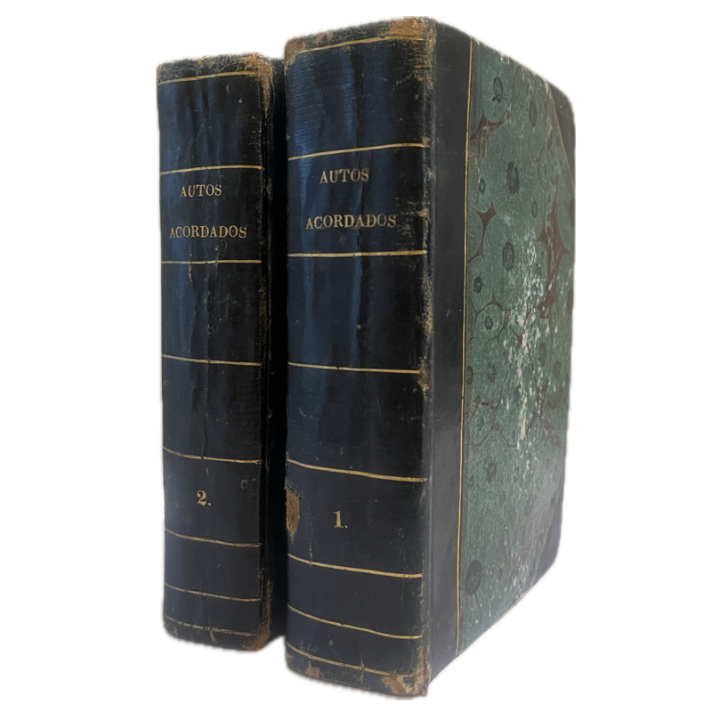1777. "Autos Acordados de las Leyes de Recopilación" (Tomos I y II)