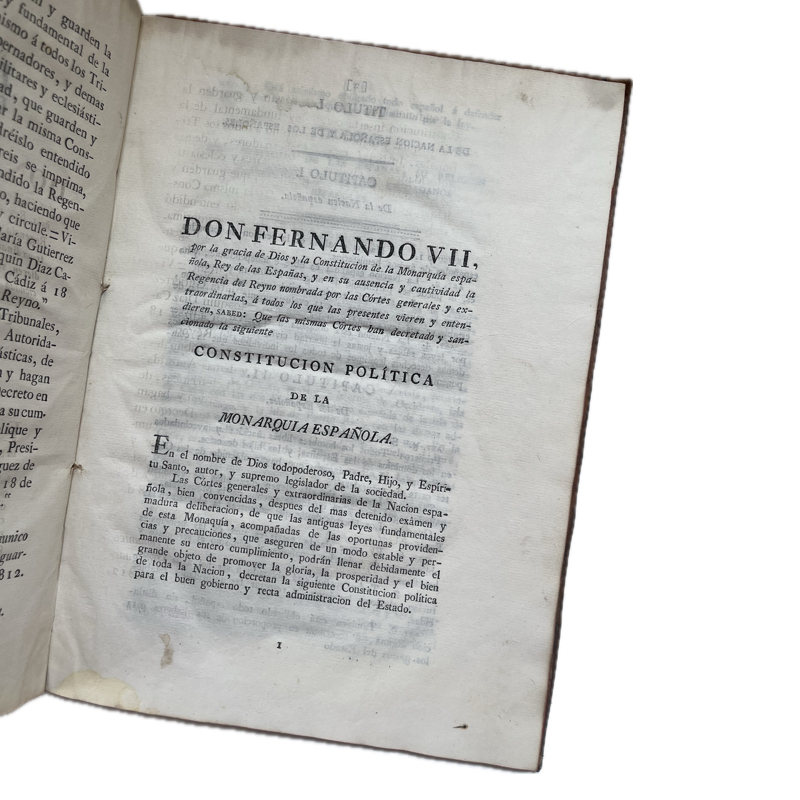 1812. "Constitución Política de la Monarquía Española" - Image 7
