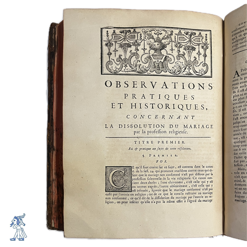1750 | "Tradition, ou Histoire de l’Église, sur le Sacrement de Mariage" Tome troisième - Imagen 3