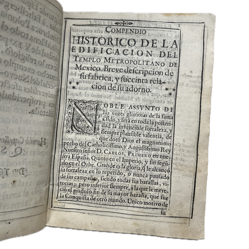 1668. "Noticia Breve de la Solemne , deseada, Última dedicación del Templo Metropolitano de México..." - Image 7