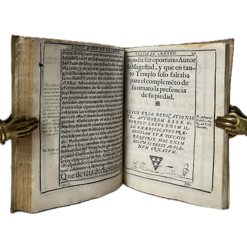 1668. "Noticia Breve de la Solemne , deseada, Última dedicación del Templo Metropolitano de México..." - Image 4