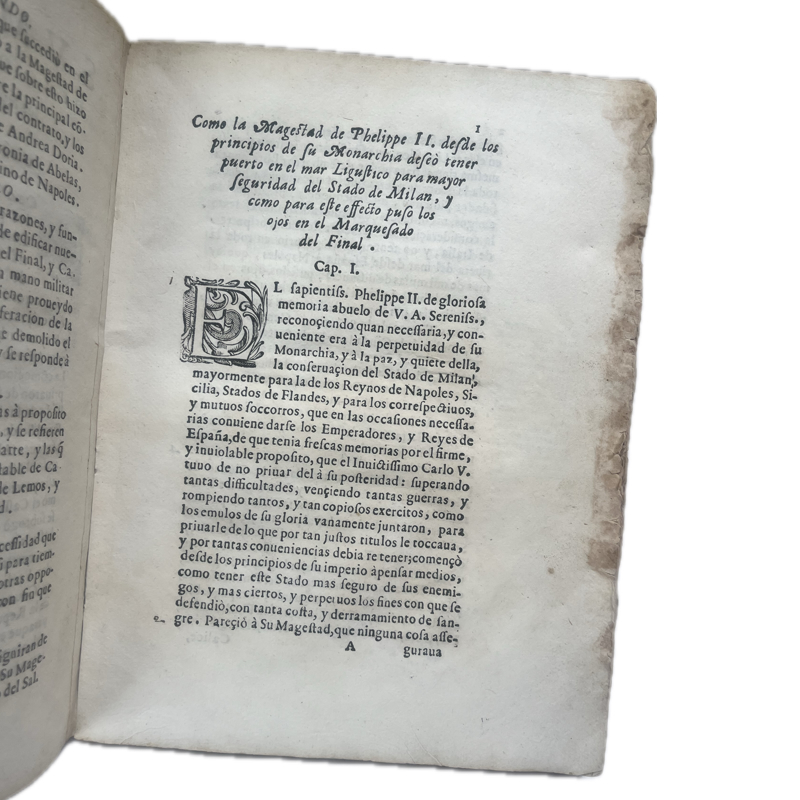 1633. RUIZ DE LAGUNA, Juan. "Discurso del derecho que tiene su Magestad para fabricar puerto en el Final " - Imagen 4