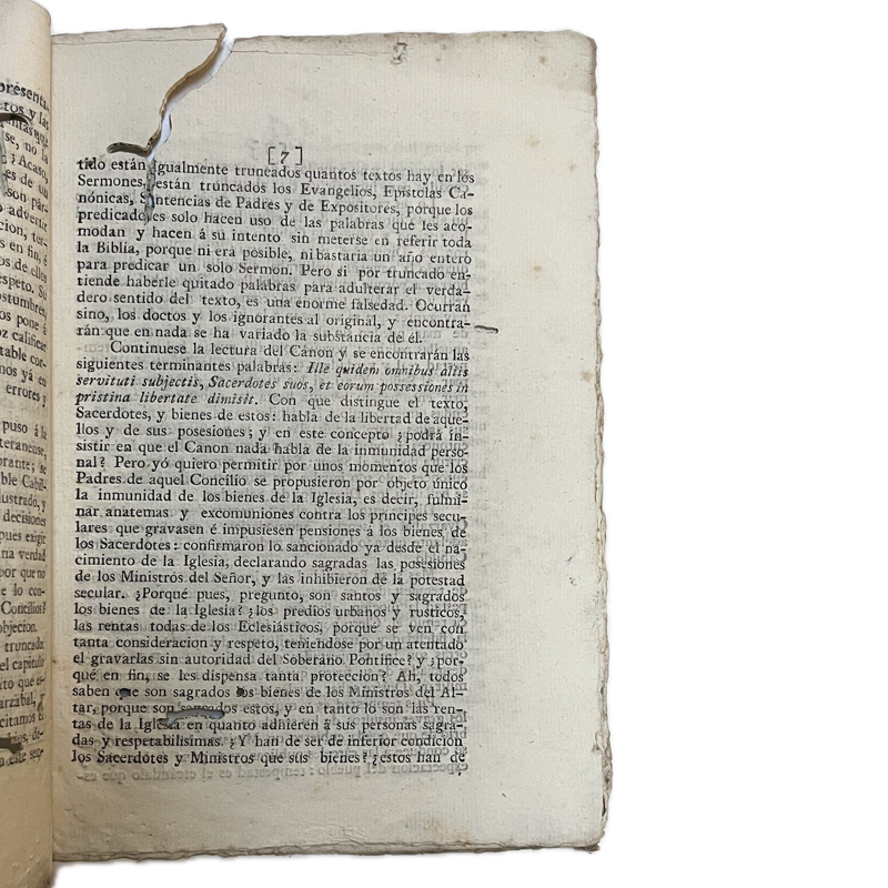 1812. GARCÍA DE TORRES, José Julio. "Vindicación del Clero Mexicano vulnerado en las anotaciones que publicó el M.R.P. Fr José Joaquín Oyarazabal..." - Image 2