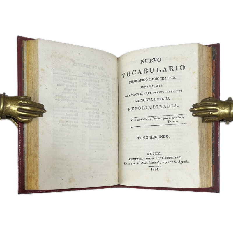 1834 | "Nuevo Vocabulario Filosófico - Democrático, indispensable para los que deseen entender la Nueva Lengua Revolucionaria" - Imagen 3